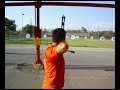 Tirando arco compuesto