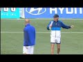 Zidane y Francescoli entrenan con los cracks