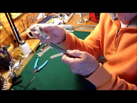 how to fasten n scale track