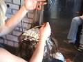 PART 1 of Multi color hair color foil application by Master Hair Colorist Sharon Sovinski
