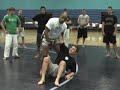 Shonie Carter shows O Goshi, a Judo hip toss Shonie Carter shows O Goshi, a Judo hip toss