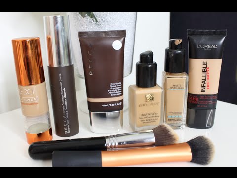 My Favorite Drugstore & High End Foundations Oily & Acne Skin