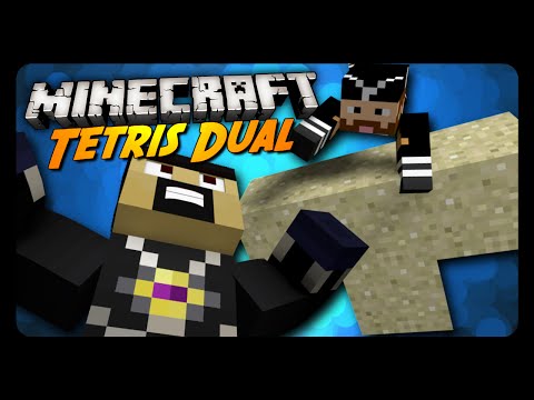 DEATH BY TETRIS! (Minecraft Tetris Dual)