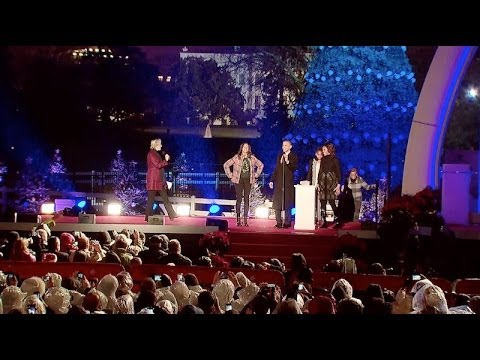 ceremony - President Obama delivers remarks at the National Christmas Tree Lighting, and First Lady Michelle Obama reads