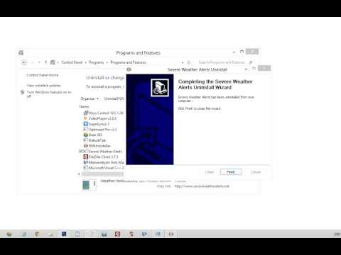 how to remove nws alerts
