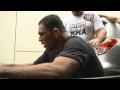 Nogueira Taking an Ice Bath