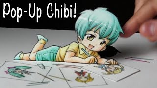 Drawing Time Lapse: A Chibi Drawing a Chibi