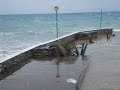 Hurricane Omar at Bonaire destroys Cappuccinobar