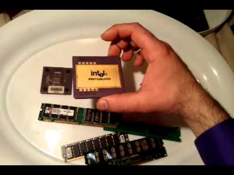 how to recover gold from cpu chips