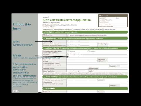 how to obtain qld birth certificate