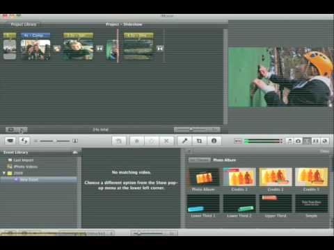 Tutorial: iMovie Slideshow