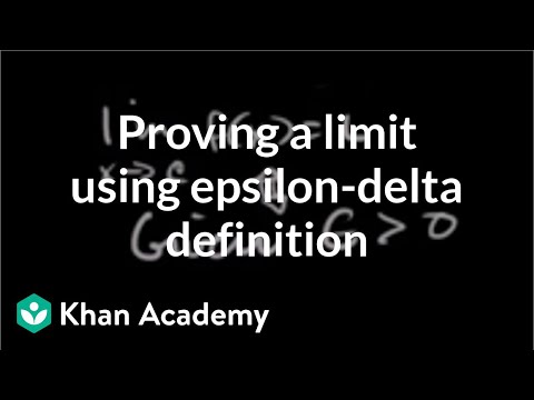 how to prove a limit using epsilon