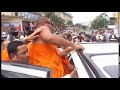 Click here to watch this video Arrest/detention of Venerable Monk Loun Sovath Prior to Possible Defrocking