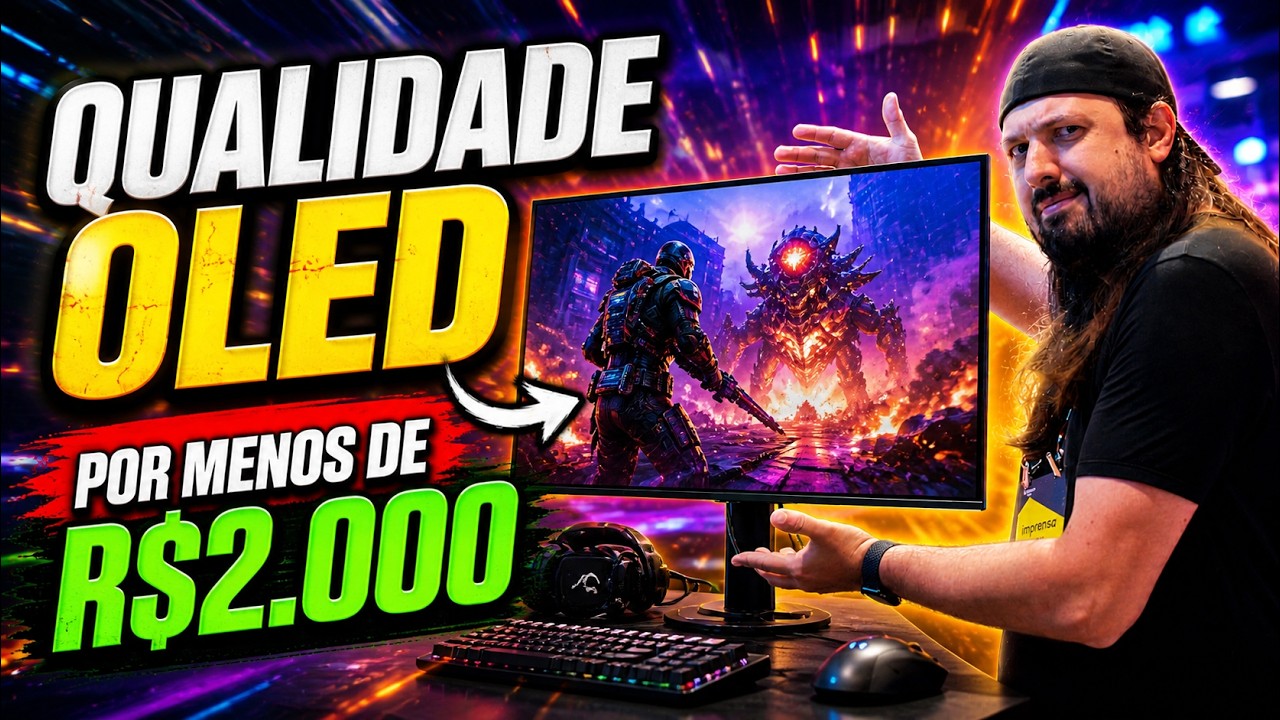 O Monitor GAMER da TCL com QUALIDADE OLED por menos de R$2.000!