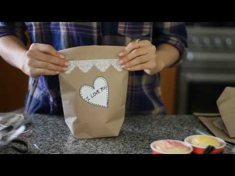 paper bag - Use this tutorial to make your own paper bag or gift bag! We used brown paper gift wrap in this tutorial, but any type of wrapping paper works well. Use it t...