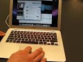 macbook air multitouch interface at macworld expo