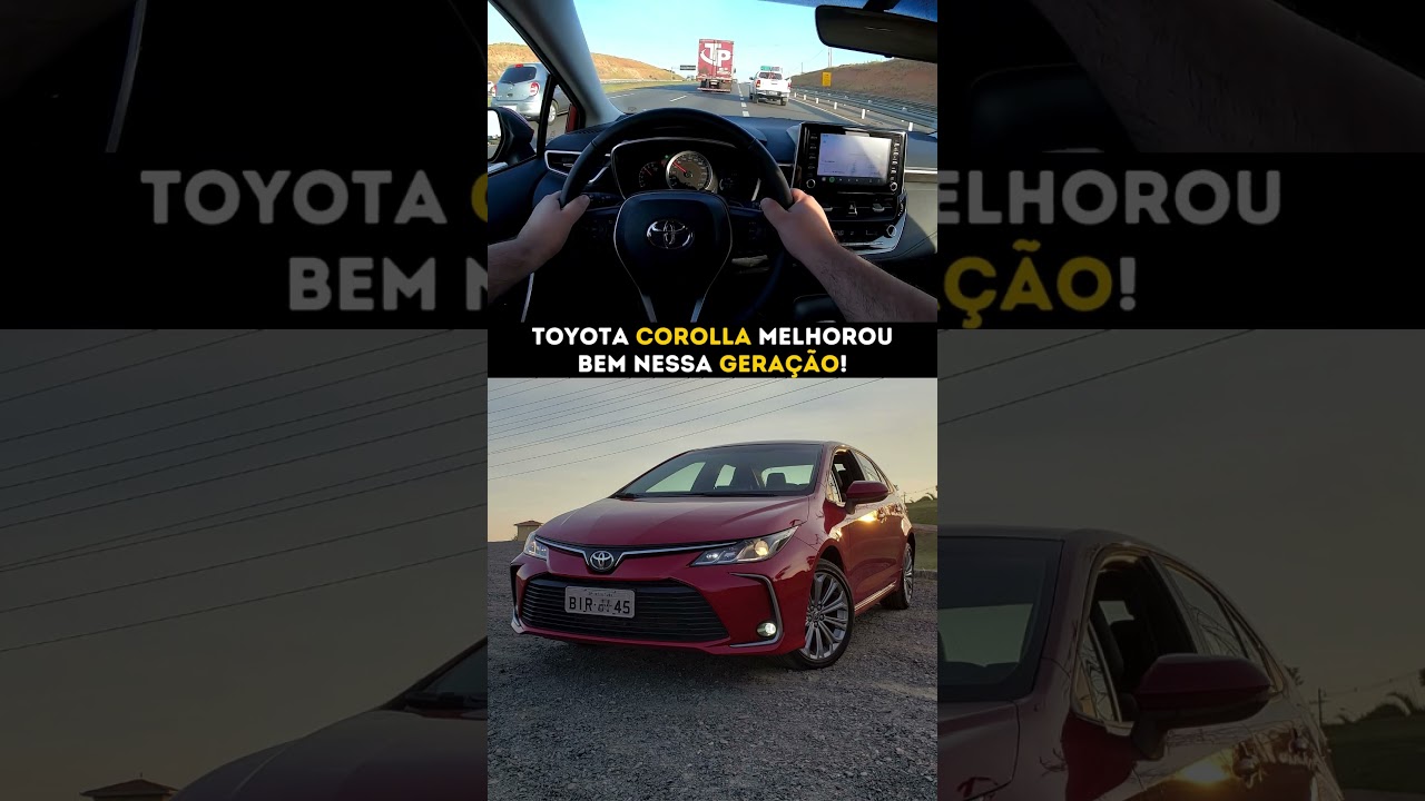 Toyota Corolla melhorou bem nessa nova geração!!! #toyota #corolla