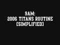 Titans 09: 22 November cheerleading performance