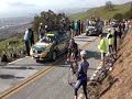 Sprinters Struggling up Sierra Rd, pulling on team cars