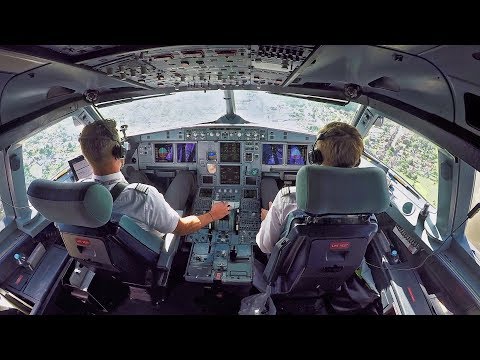 Touchdown - die Landung im Cockpit erleben