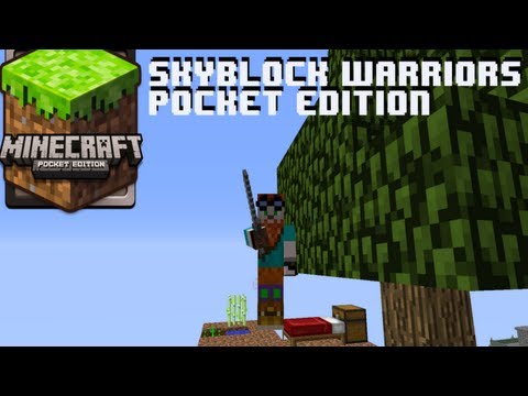 Minecraft Pocket Edition Skyblock Warriors Map iPhone/iPod/iPad/Android