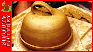 New Video!!! Pottery throwing - How to make a Pottery Butter Dish #77