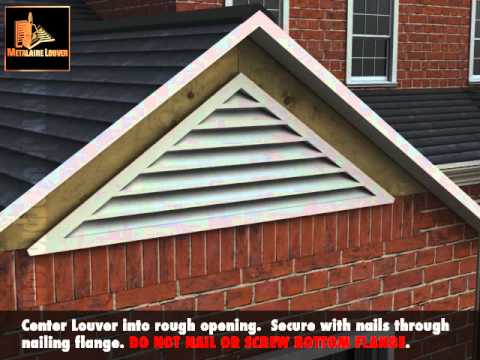 how to install a gable vent