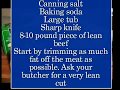 How to Preserve Meat