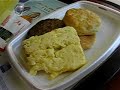 the mcdonald's monopoly game began today. i purchased a deluxe breakfast to get a game piece on the hash browns. i guess that i could have just purchased a hash brown but i guess that i was hungry.
