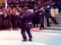 Algerian police officer dancing