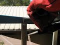 Metal handrail preporation for painting