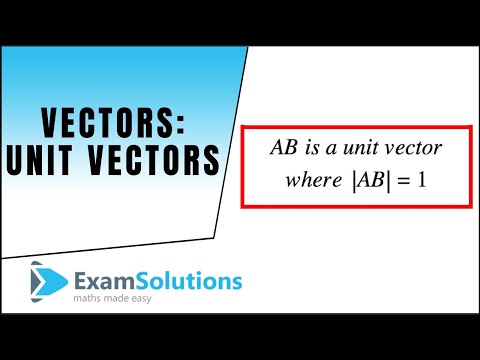 how to unit vector