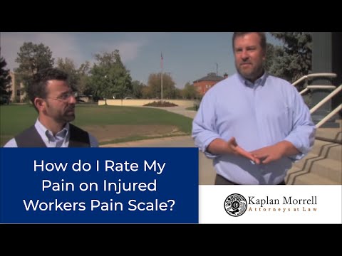 video:Denver Worker's Compensation Lawyers Explain Pain Scale And How Injured Workers Can Rate Their Pain