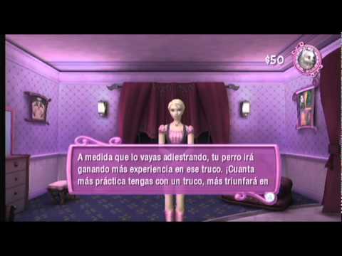 Barbie y el salón de belleza para mascotas. Jugando en la Wii