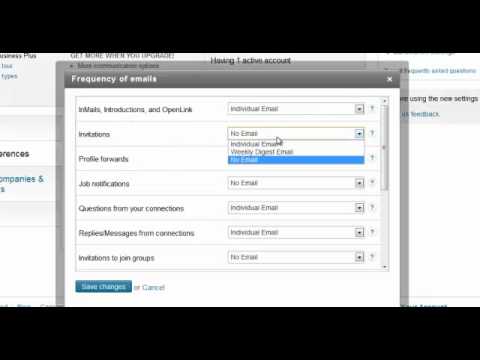 how to stop linkedin emails
