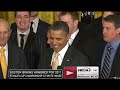 Boston Bruins meet Obama at the White House 1/23/12