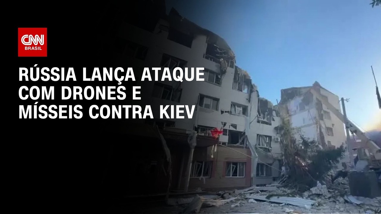 Guerra Leste Europeu: Rússia lança ataque com mísseis contra Kiev | CNN NOVO DIA