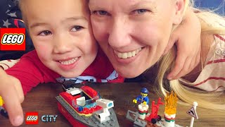 Building Lego City fireboat