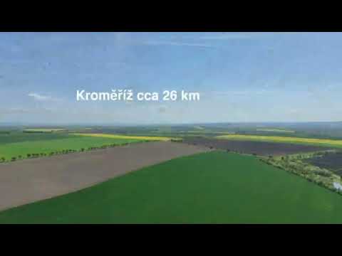 Video Prodej pozemku 2192m2 v obci Vřesovice u Prostějova