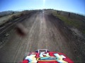 DRX 90 cc race quad jumping and drifting at the track