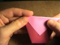 Оригами видеосхема тюльпана в вазе часть 1/2