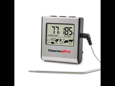 video-linktoworks-How to Use ThermoPro TP16 Digital Cooking Food Meat...