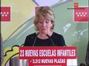 La Presidenta de la Comunidad de Madrid, Esperanza Aguirre, inaugura las instalaciones de la Escuela Infantil 