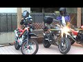 Buell XB-12　VS　YAMAHA　tricker　250cc　ライダーズカフェMACHⅢ