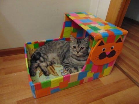 Домик для кошки простой