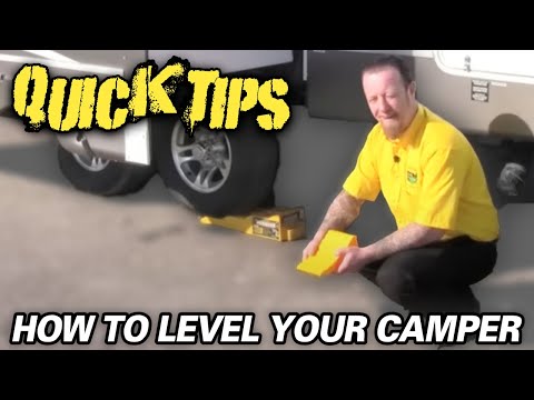 how to properly level a travel trailer