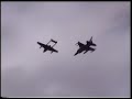 dehavilland Vampire and F-16 display dehavilland Vampire and F-16 display
