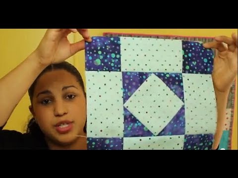 How to make an Amish Diamond Quilt Block- Block #2 of 12- Video Quilt Along