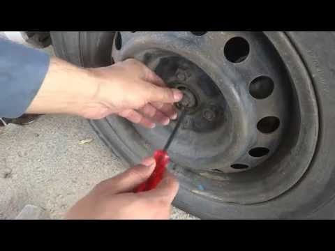 Car front wheel bearing replacement.