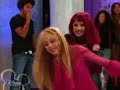 Miley and Lily do the scratch dance